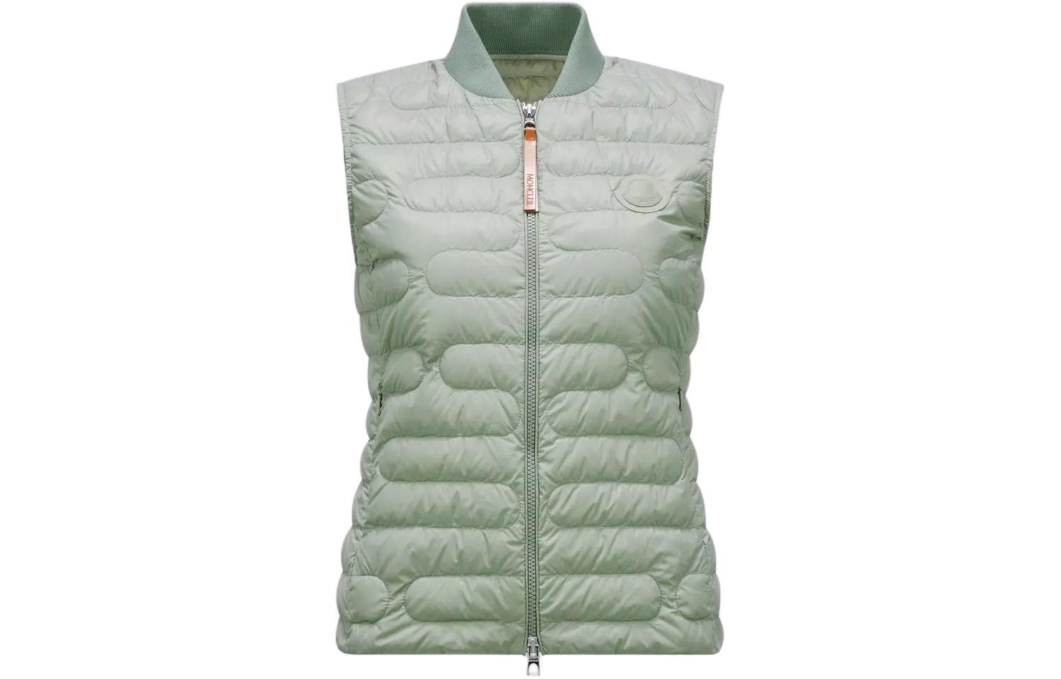 Женская куртка Moncler Perille Down Gilet (светло-зеленая)