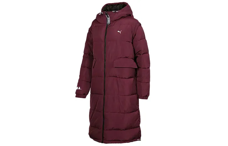 PUMA Puffer Jacket Winter Women's Burgundy