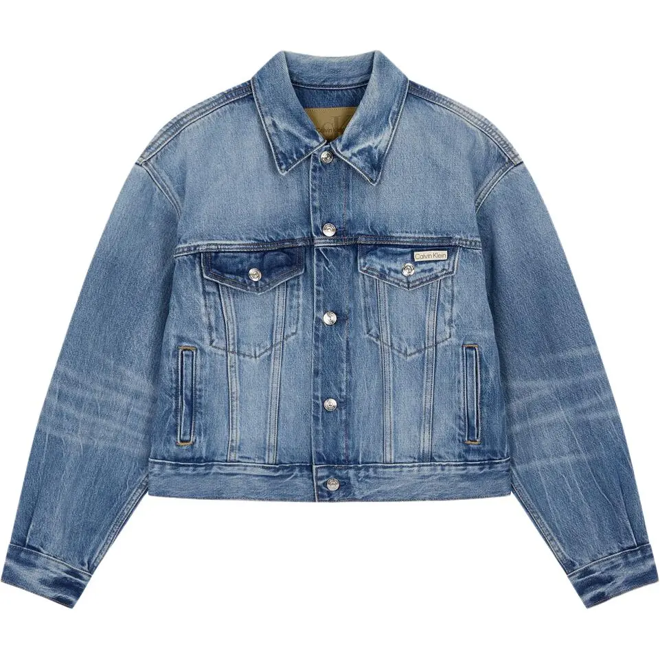 CALVIN KLEIN Denim Jacket Women's Blue