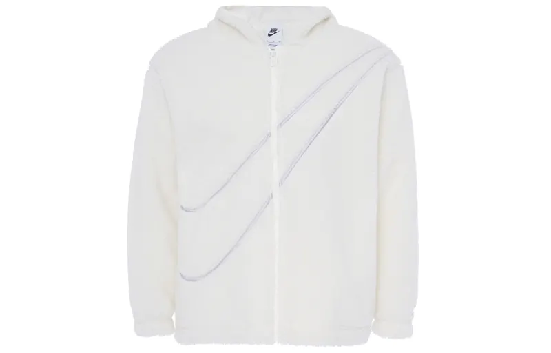 Nike Dragon Soaring New Year Collection SPORTSWEAR Velvet feel Coat Women's Sail White