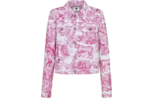 DIOR FW22 Denim Jacket Women's Pink