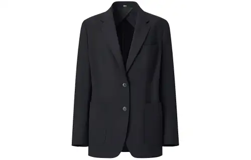 UNIQLO Uniqlo SS24 C Series Solid Color Simple V-neck Long Sleeve Suit Women's Black