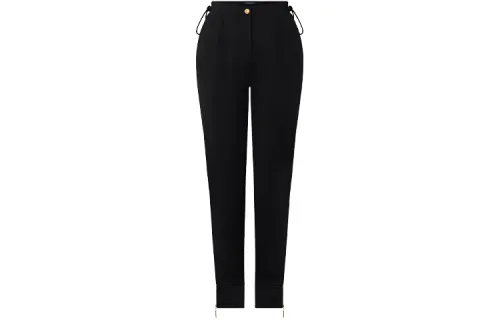 LOUIS VUITTON Knitted Sweatpants Women's Black