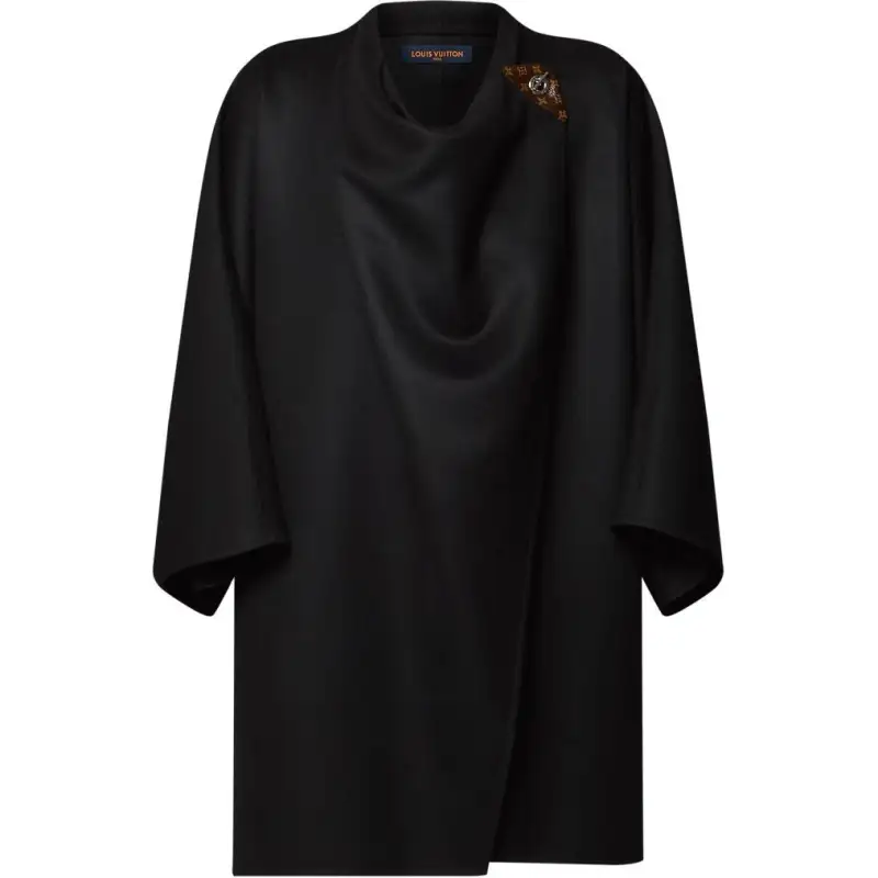 LOUIS VUITTON Drape Front Coat