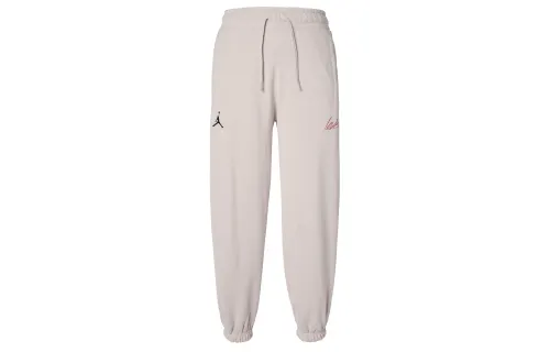 Jordan Valentine's Day Knitted Sweatpants Women's Fossil Lime Moderate Cuffed Pants
