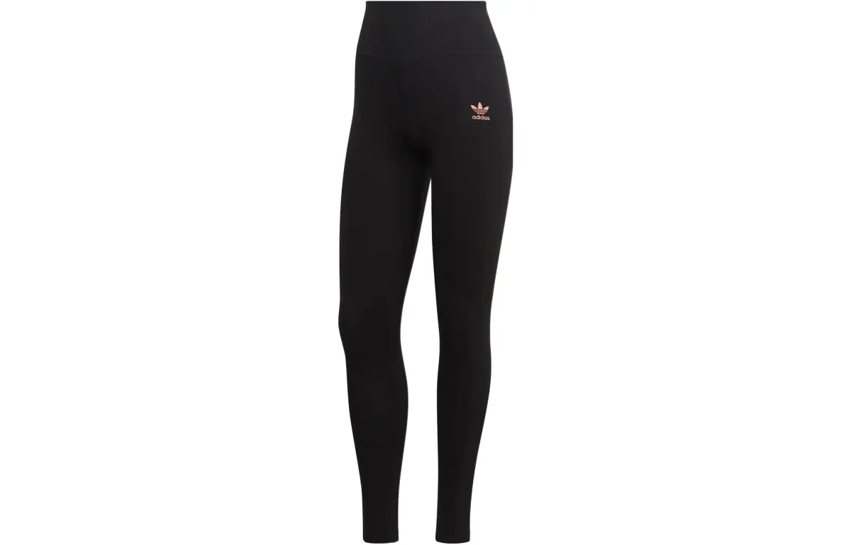 Adidas Originals Knitted Sweatpants Women's Black Moderate Straight Fit Pants