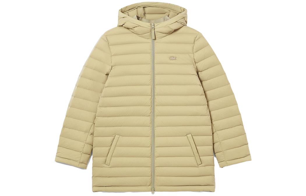 LACOSTE Puffer Jackets Women's Camel Hooded Moderate Other