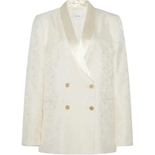 THE ROW SS24 Business Suit Coat Women's White