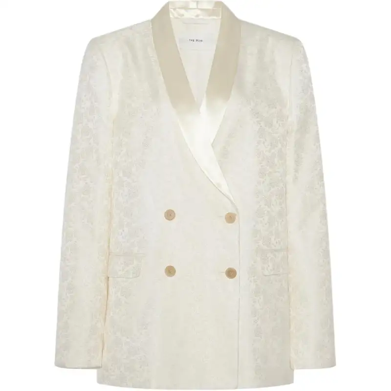 THE ROW SS24 Business Suit Coat Women's White