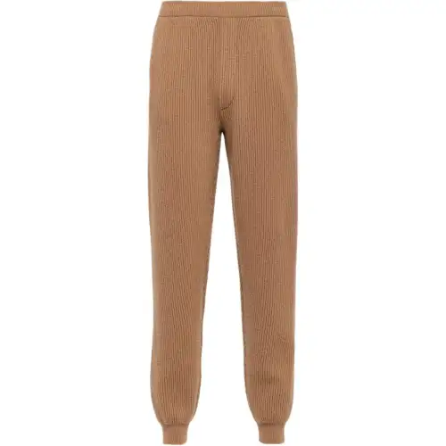 PRADA Cashmere Tapered Track Pants