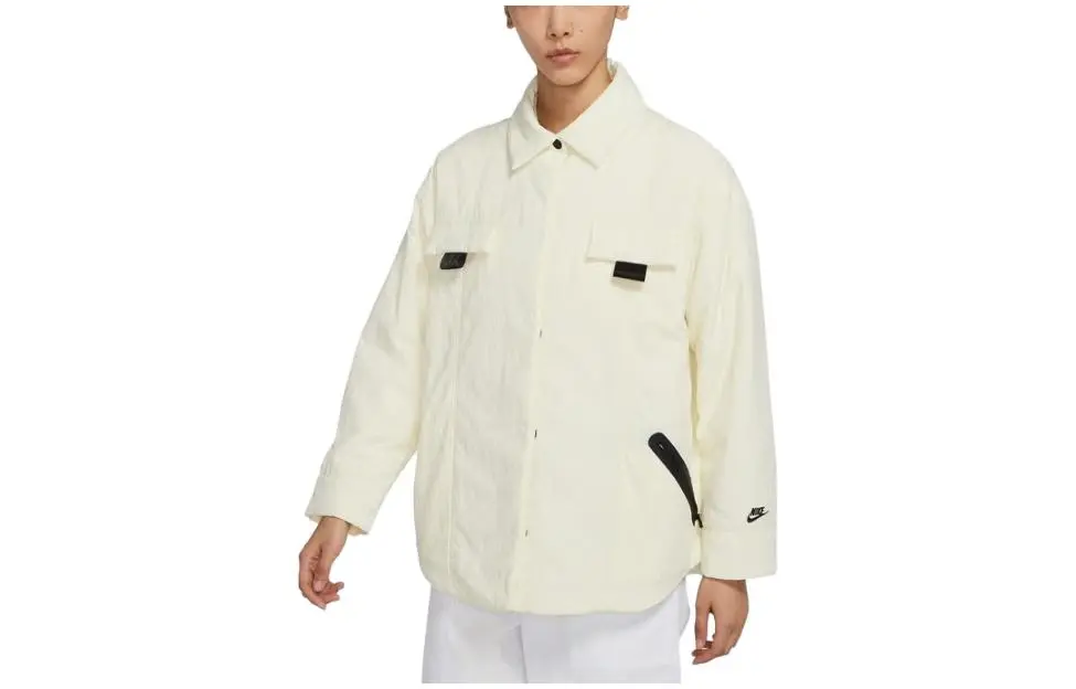 Nike Puffer Jackets Women's Ecru Moderate