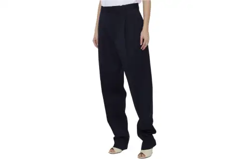 Bottega Veneta FW23 Casual Pants Women's Marine Blue