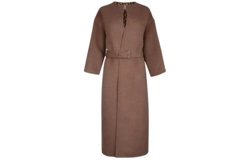 DIOR Coats Women's Brown Moderate