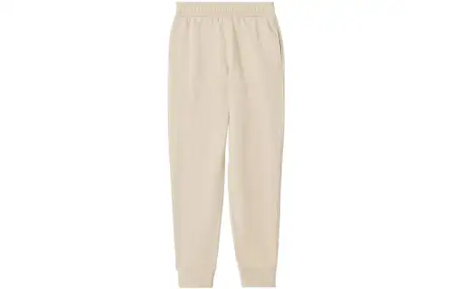 Burberry Embroidered Logo Knit Trackpants Beige