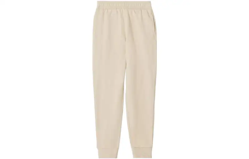 Burberry Embroidered Logo Knit Trackpants Beige