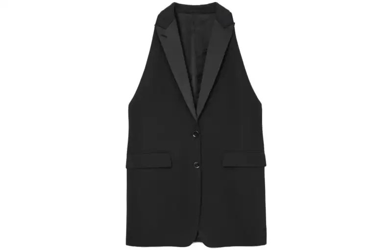 Burberry Wool Tailored Blazer Vest