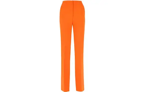PRADA Casual Pants Women's Orange Moderate Straight Fit Pants