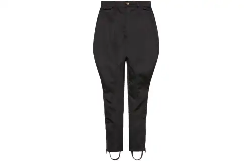 GUCCI Satin Stirrup Pants Black