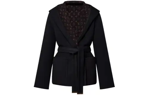 LOUIS VUITTON Coat Women's Black