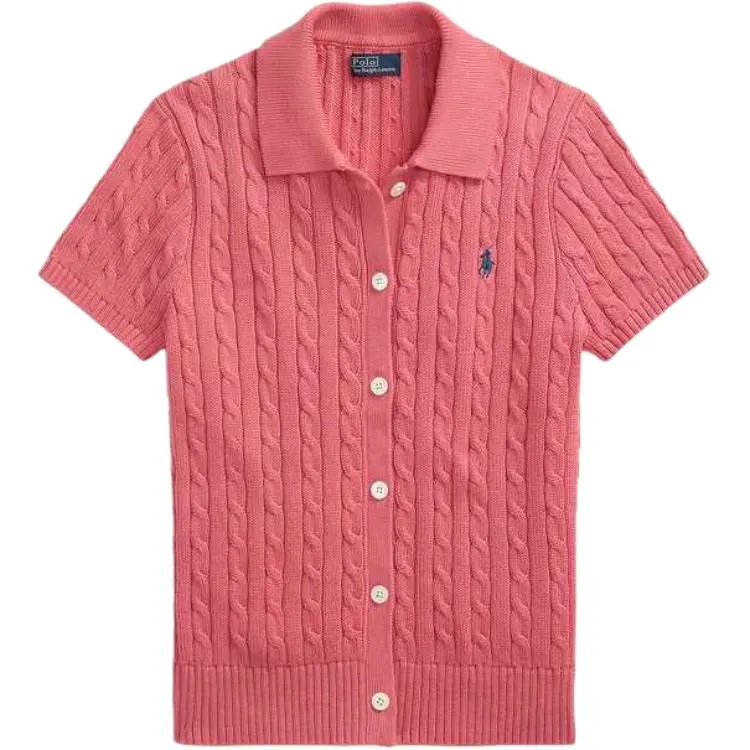 Polo Ralph Lauren SS25 Knitwear Slim Fit Women's Cloud Dawn Red