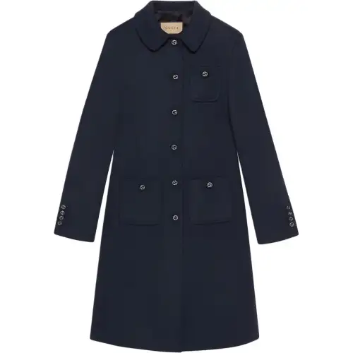GUCCI Collared Button-Up Coat