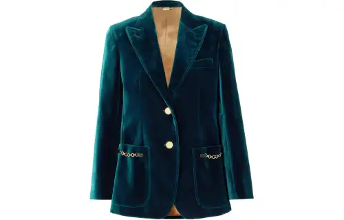 GUCCI Single breasted Velour Blazer