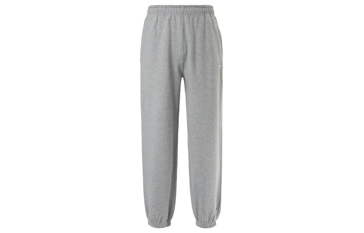 Nike Lab Women's Solo Swoosh Fleece Sweatpants Asia Sizing Dark Gray Heather