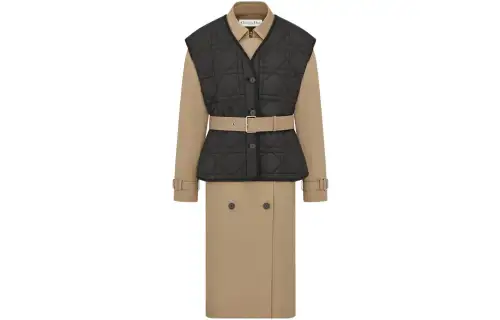 DIOR FW22 Trench Coat Women's Khaki