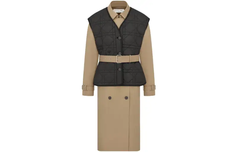 DIOR FW22 Trench Coat Women's Khaki