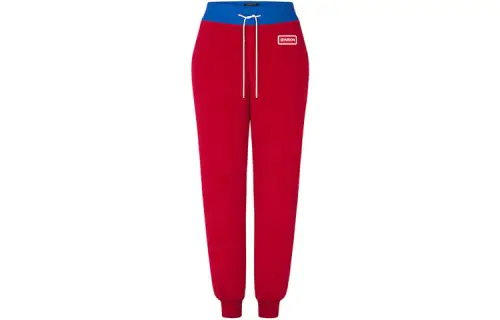 LOUIS VUITTON Knitted Sweatpants Women's Red