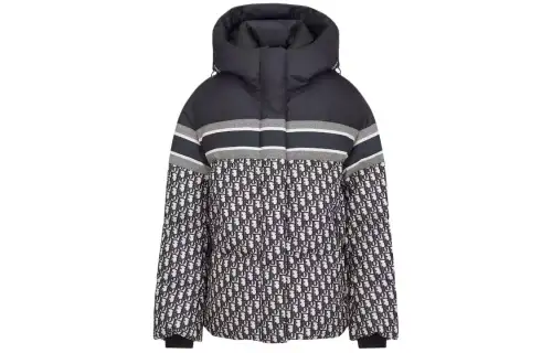 DIOR Puffer Jacket Women's Blue