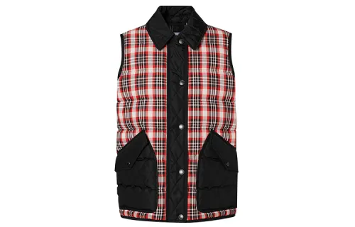 Burberry Down Vest Women's Bright Red
