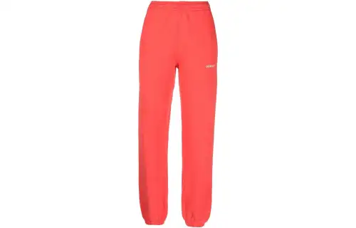 OFF-WHITE Logo-embroidered Cotton Track Pants