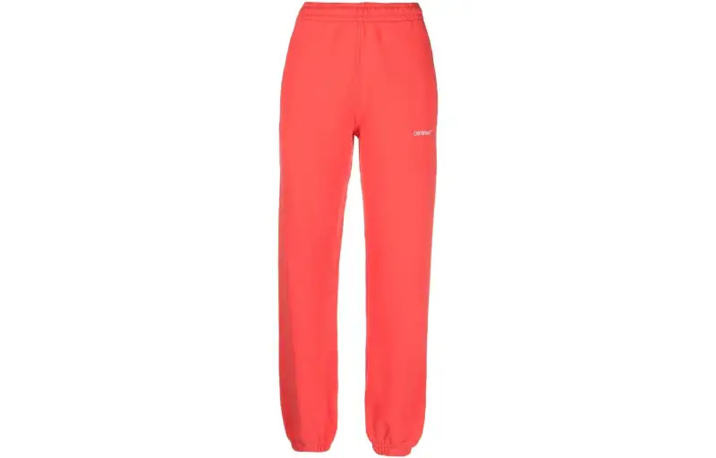 OFF-WHITE Logo-embroidered Cotton Track Pants