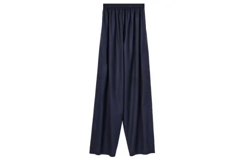 LOEWE Casual Pants Women's Dark Blue Moderate Straight Fit Pants