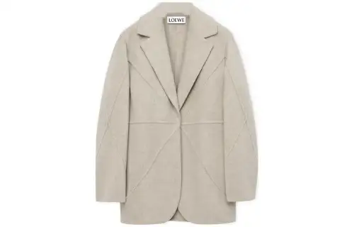 LOEWE FW23 Coat Women's Light Beige