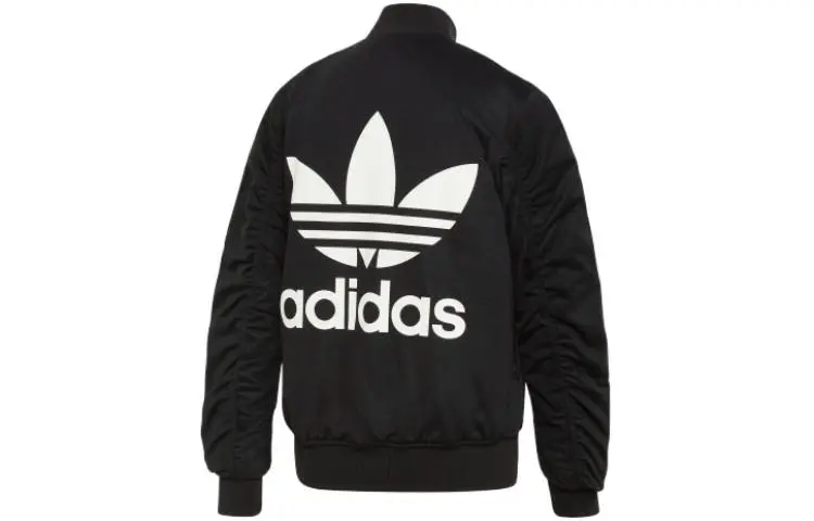 Adidas Originals Puffer Jackets Women's Black Moderate Straight Fit