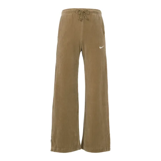Nike W Nsw Velour Wide Leg Pants Khaki