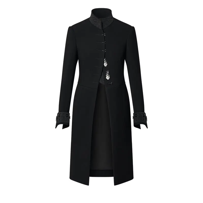 Lv Wool Crepe Riding Coat