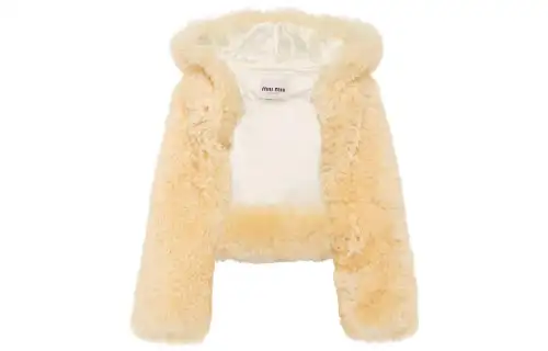 MIU MIU Cloaks Women's Beige Moderate