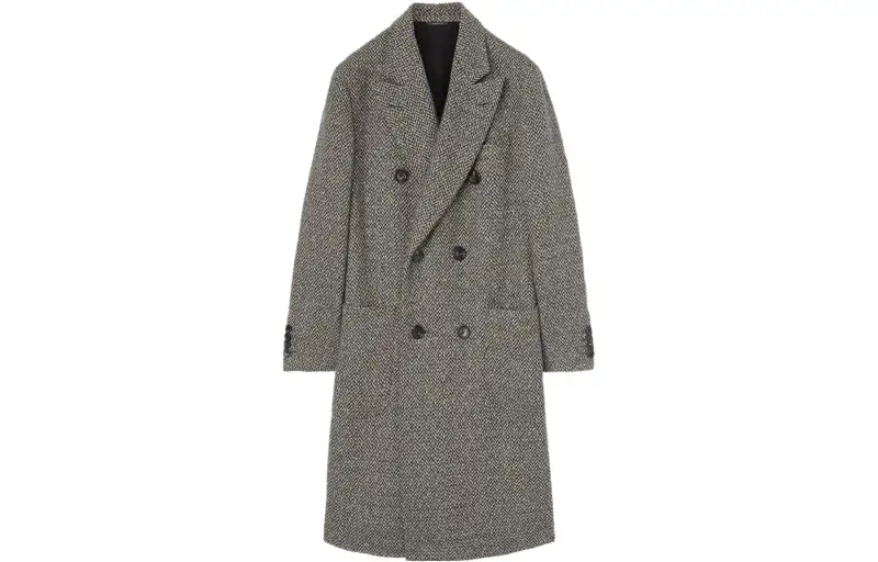 Loro Piana Coats Women's Gray Lapel Moderate Straight Fit
