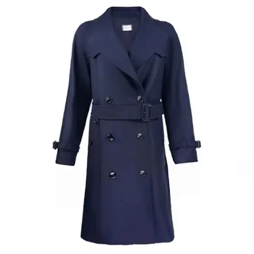 Burberry SS24 Coat Women's Dark Blue