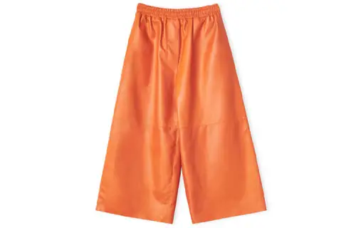 LOEWE Casual Pants Women's Orange Moderate Wide Leg Pants