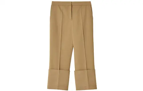 LOEWE Casual Pants Women's Beige Moderate Straight Fit Pants