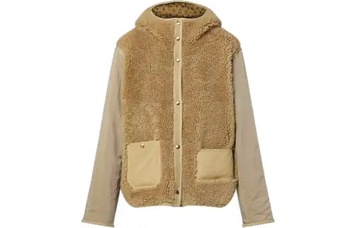 LOUIS VUITTON Cropped Coat Women's Brown