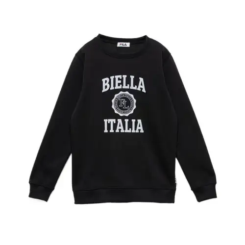 FILA Sweatshirts Women's Black Crew Neck Moderate Regular