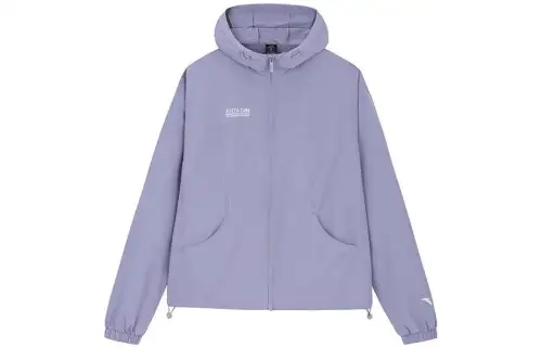 ANTA Variety Training Collection Trench Coats Women's Morandi Purple Hooded Moderate