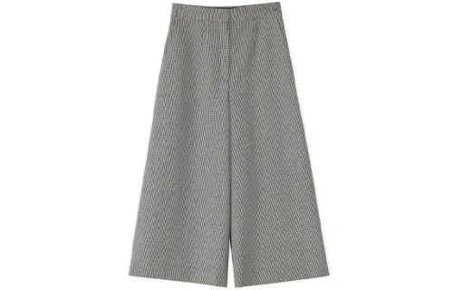 LOEWE Casual Pants Women's Gray Moderate Wide Leg Pants