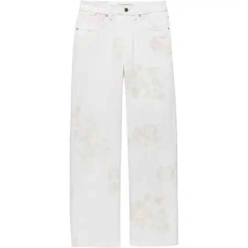 Vans Sirelle Printed Puddle Pants Casual Pants Women's Blue Denim