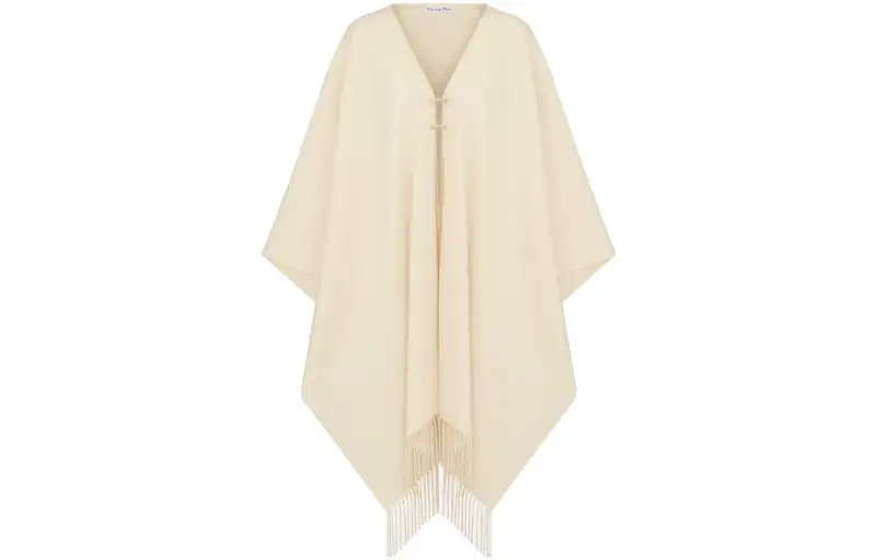 DIOR Cloaks Women's Ecru Moderate